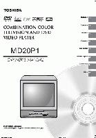 TOSHIBA MD20P1OM TV/DVD Combo Operating Manuals TOSHIBA MD20P1OM TV/DVD Combo Operating Manuals