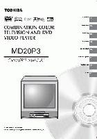 TOSHIBA MD20P3OM TV/DVD Combo Operating Manuals TOSHIBA MD20P3OM TV/DVD Combo Operating Manuals