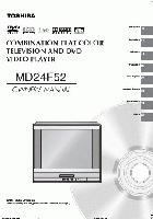 TOSHIBA MD24F52OM TV/DVD Combo Operating Manuals TOSHIBA MD24F52OM TV/DVD Combo Operating Manuals