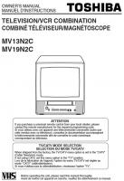 TOSHIBA MV13N2COM TV/VCR Combo Operating Manuals TOSHIBA MV13N2COM TV/VCR Combo Operating Manuals