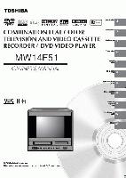 Toshiba MW14F51 TV/VCR/DVD Combo Operating Manual