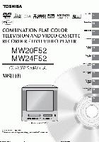 Toshiba MW20F52 MW24F52 WCSBU2 TV/DVD Combo Operating Manual