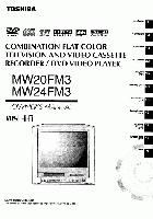 Toshiba MW20FM1 MW24FM1 WCFM2 TV/VCR/DVD Combo Operating Manual