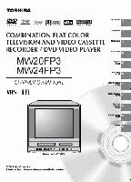 Toshiba MW20FN3 MW20FN3R MW20FP1 TV/VCR/DVD Combo Operating Manual