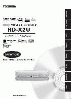 Toshiba P000355060 RDX2U DVD Player Operating Manual