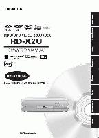 TOSHIBA RDX2UOM DVD Player Operating Manuals TOSHIBA RDX2UOM DVD Player Operating Manuals