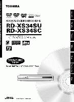 Toshiba P000416460 RDXS34 RDXS34SC DVD Recorder (DVDR) Operating Manual