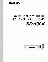 Toshiba sd100x1 ser0036 DVD Player Operating Manual