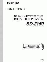 Toshiba SD2150 ser0044 DVD Player Operating Manual