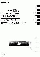 Toshiba SD2200 ser0031 DVD Player Operating Manual