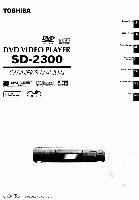 Toshiba SD2300 ser0029 DVD Player Operating Manual