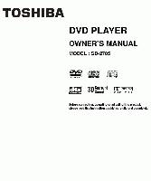 Toshiba sd2705 SER0055 DVD Player Operating Manual