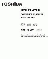 Toshiba SD2805 SD2815 SDK615 DVD Player Operating Manual