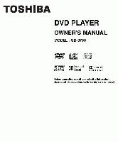 Toshiba SD3755 SER0060 DVD Player Operating Manual