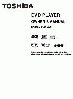 Toshiba SD2805 SD2815 SD3805 DVD Player Operating Manual