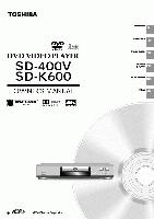 Toshiba SD400V SDK600 DVD Player Operating Manual