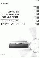 Toshiba SD4109X ser0028 DVD Player Operating Manual