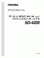 Toshiba SD4205 ser0033 DVD Player Operating Manual