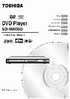 Toshiba SD4960 SD4960SU DVD Player Operating Manual
