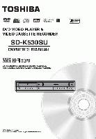 Toshiba SDK530 SDK530SU SER0122 DVD/VCR Combo Player Operating Manual