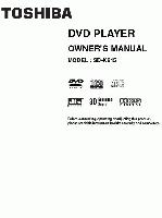 Toshiba SD2805 SD2815 SD3805 DVD Player Operating Manuals