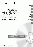 Toshiba SD3800 SDK710 SER0070 DVD Player Operating Manual
