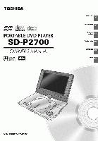 Toshiba SDP2700 Consumer Electronics Operating Manual