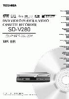 Toshiba SDV280 ser0066 DVD/VCR Combo Player Operating Manual