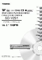 Toshiba SDV291 SER0109 Consumer Electronics Operating Manual