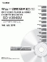 Toshiba SDKV550 SDKV550SU SDV394 DVD/VCR Combo Player Operating Manual