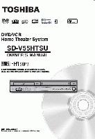 Toshiba SDV55HT SDV55HTSU ser0135 DVD/VCR Combo Player Operating Manual