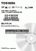 Toshiba SDK530 SDK530SU SDV592 DVD/VCR Combo Player Operating Manual