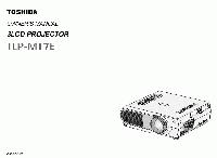 Toshiba TLPMT7 TLPMT7E TLPMT7U Projector Operating Manual