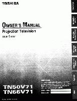 Toshiba TN50V71OM TV Operating Manual