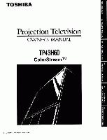 Toshiba TP43H60 TV Operating Manual