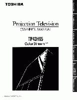 Toshiba TP43H95OM TV Operating Manual