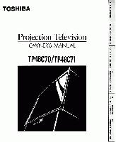 Toshiba TP48C70OM TV Operating Manual