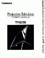Toshiba TP48C90OM TV Operating Manual