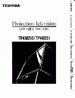 Toshiba TP48D50OM TV Operating Manual