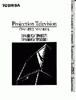 Toshiba CF13E23 CF32F60 TV Operating Manual