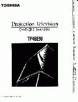 Toshiba TP48E90OM TV Operating Manual