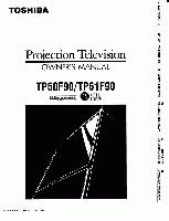 Toshiba TP50F90OM TV Operating Manual