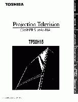 Toshiba TP50H15OM TV Operating Manual