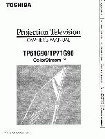 Toshiba TP61G90OM TV Operating Manual