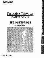 Toshiba TP71H95 TV Operating Manual