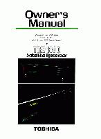 Toshiba TRX1800 TV Operating Manual