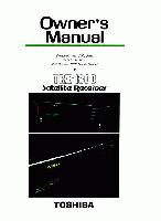 Toshiba TRX1800 TV Operating Manual