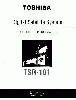 Toshiba TSR101 Satellite Receiver Operating Manual