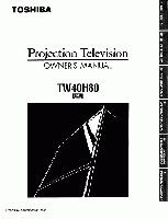 Toshiba TW40H80OM TV Operating Manual