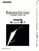 Toshiba TW56F80 TV Operating Manual